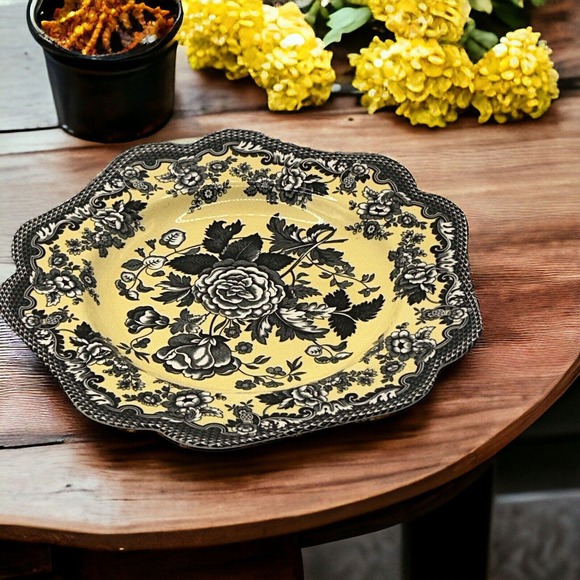 The Spode Archive Collection “British Flowers Rosa” Plate Vintage - Picture 2 of 7